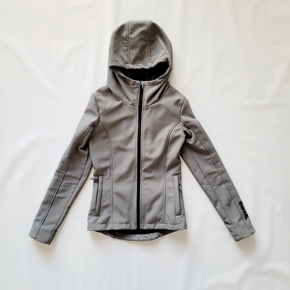 Bench Women's Grey Soft Shell Hooded Jacket - XS - Picture 12 of 15